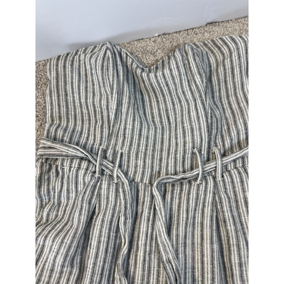 American Eagle Strapless Jumpsuit Small  Wide Leg Halter Ribbed Corset - Picture 2 of 4